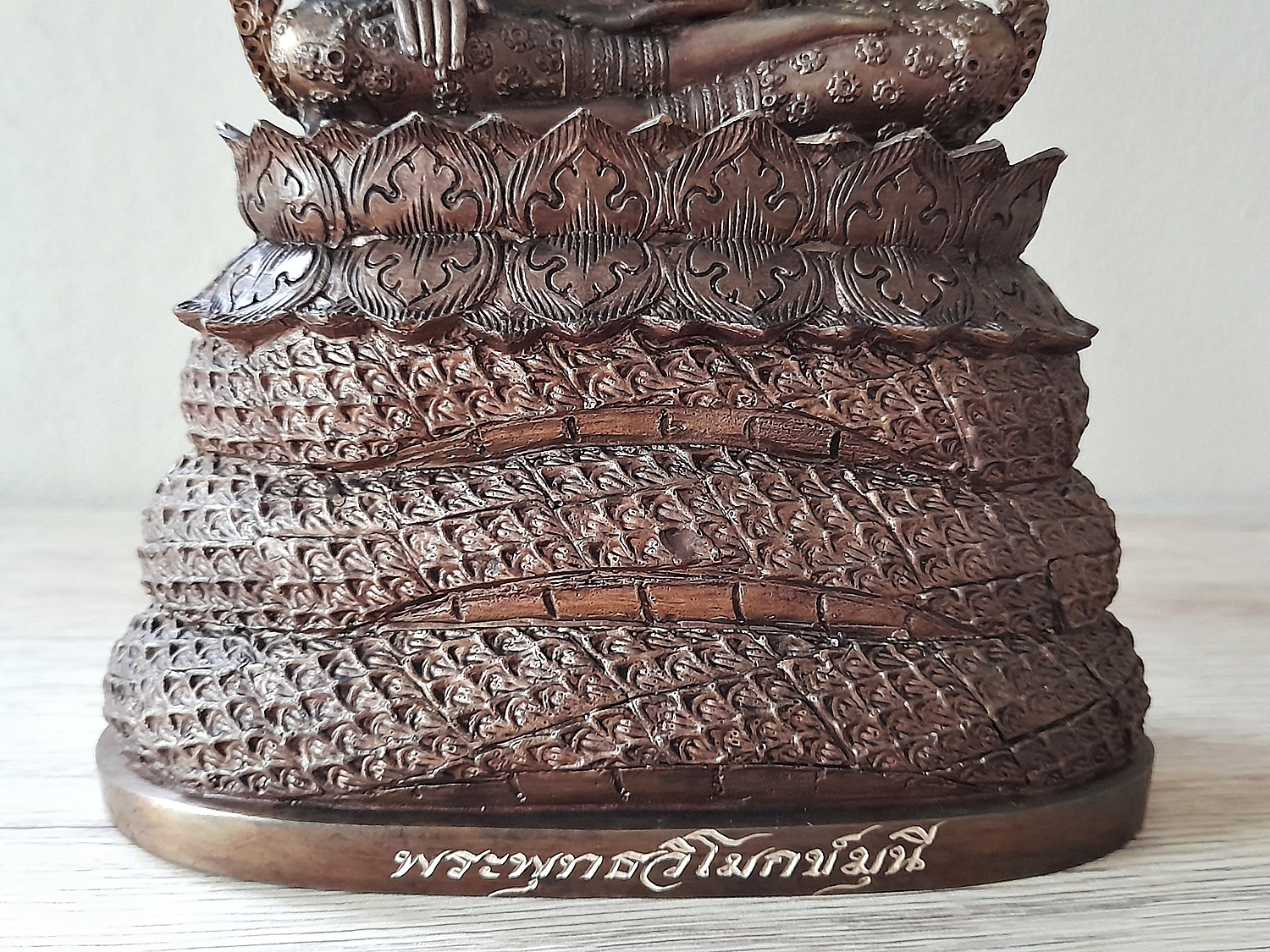 รูปหล่อ พระพุทธรูป สมเด็จองค์ปฐม ทรงเครื่องจักพรรดิ์ ปางพระนาคปรก (พระพุทธวิโมกข์มุนี หน้าตัก 5นิ้ว) ปี2560 #รับประกันแท้ - หลวงพ่อหนุน วัดพุทธโมกข์