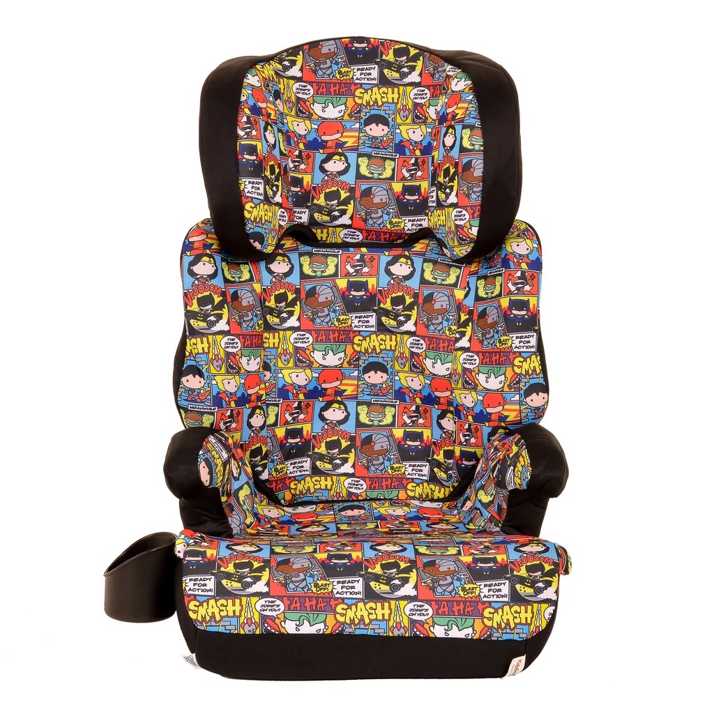 เบาะรองคาร์ซีทสำหรับเด็กโต KidsEmbrace DC Comics Justice League Chibi Convertible High-Back Booster Car Seat
