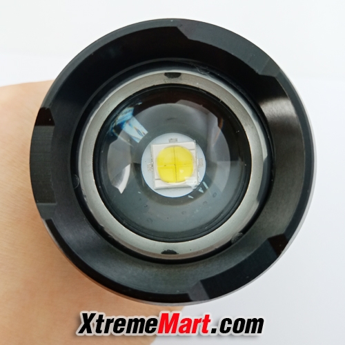 ชุดไฟฉายซูม Ultrafire P512 หลอด T9 4 Chip 1800LM แสงขาว 5 โหมด USB rechargeable zoom flashlight