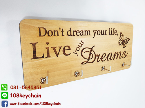 ที่แขวนพวงกุญแจ ติดผนัง ป้ายตกแต่งผนัง