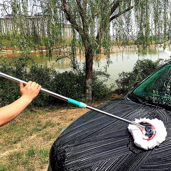 ไม้ม๊อบล้างรถ แปรงล้างรถ ขนแปรงอ่อนนุ่ม ฟองเยอะ ถูรถได้สะอาด ไม่เป็นรอย