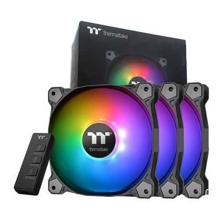 CASE FAN (พัดลมเคส) THERMALTAKE PURE 12 ARGB SYNC TT PREMIUM EDITION 3 FAN PACK