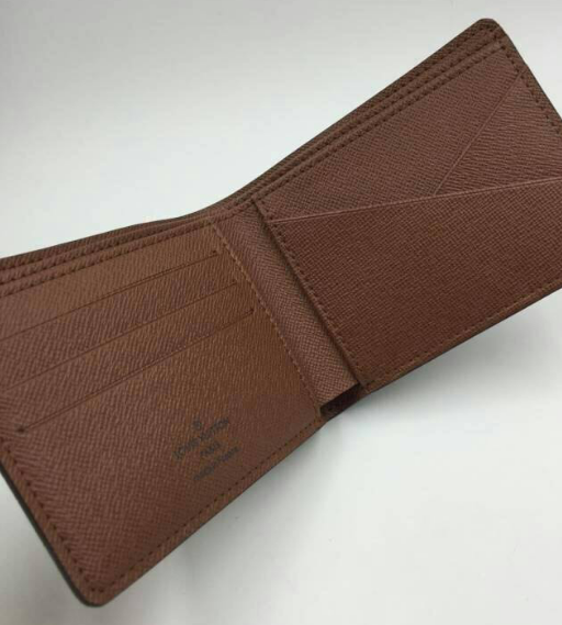 พร้อมส่ง กระเป๋าสตางค์ lv monogram multiple wallet ชาย ใบสั้น สีน้ำตาล