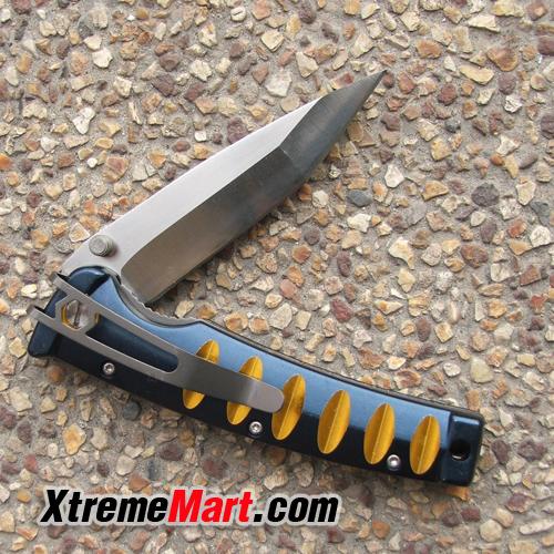 มีดพับ Mcusta Katana MC-0042C Folding Knife VG10 Tanto Blade (ด้ามสีน้ำเงินและทอง)