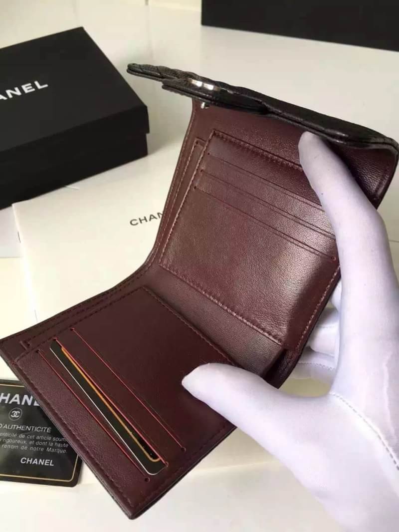 กระเป๋าสตางค์ cn small wallet สีดำ ใบสั้น