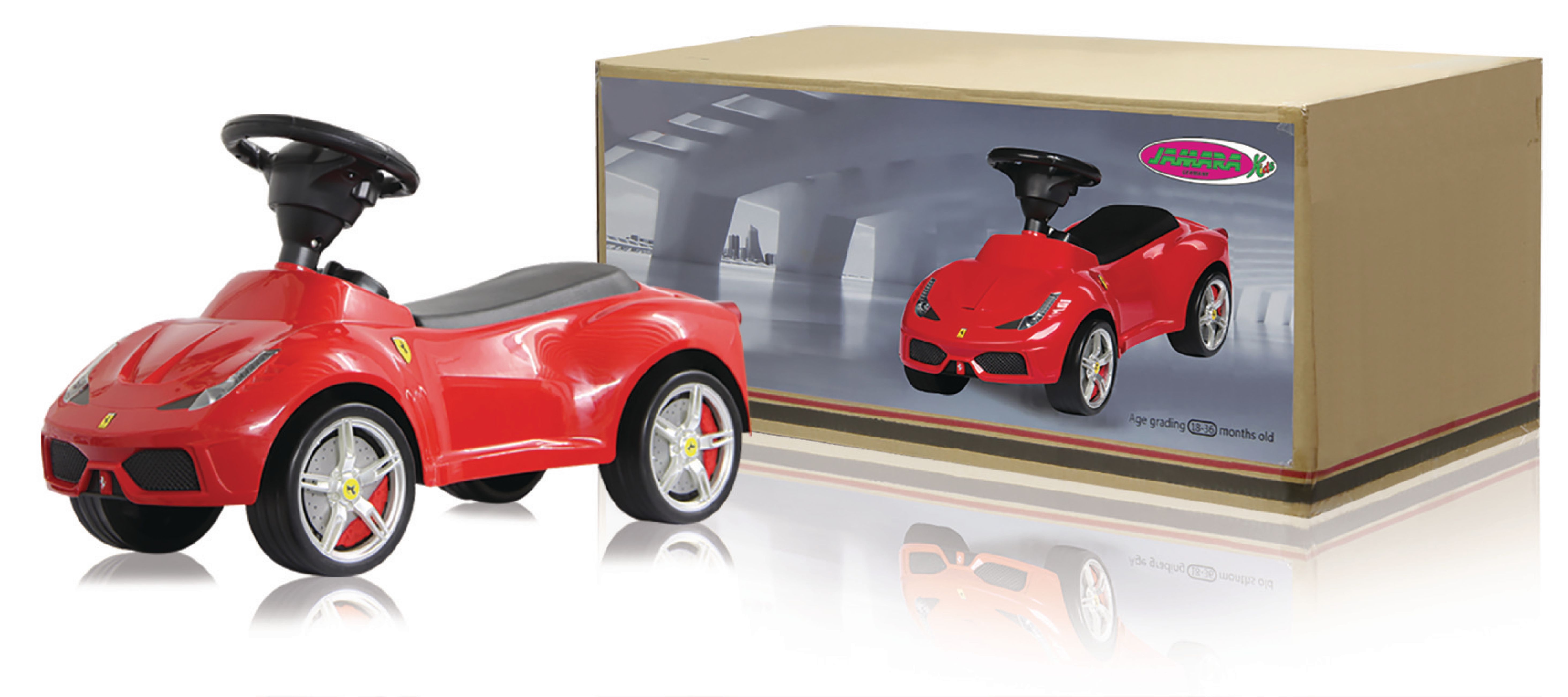 รถเฟอร์รารี่ขาไถสุดหรู Rastar Ferrari 458 Speciale A Foot-to-Floor Push Car (Red)