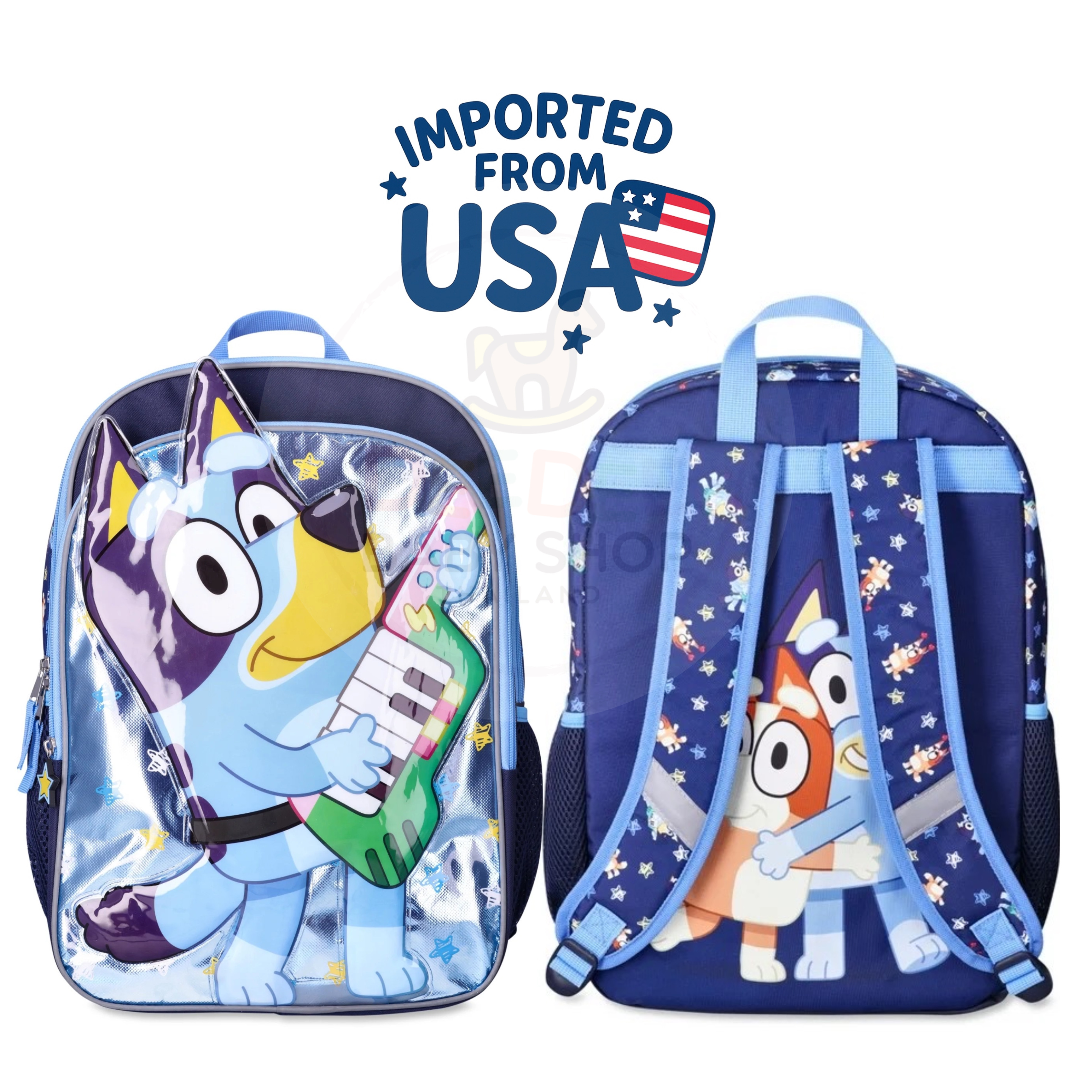 กระเป๋าเป้สะพายหลังสำหรับเด็ก Bluey Rock Star 17" Backpack