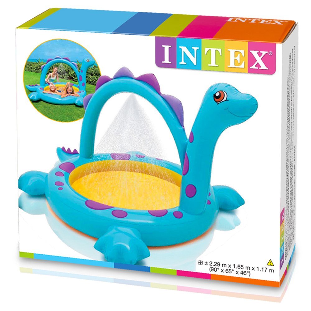 สระน้ำเป่าลมพร้อมน้ำพุ Intex Dinosaur Inflatable Pool for Kids