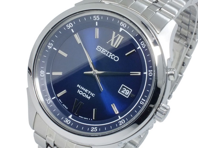 Seiko Men's Watch Silver/Blue Stainless Steel SKA655P1