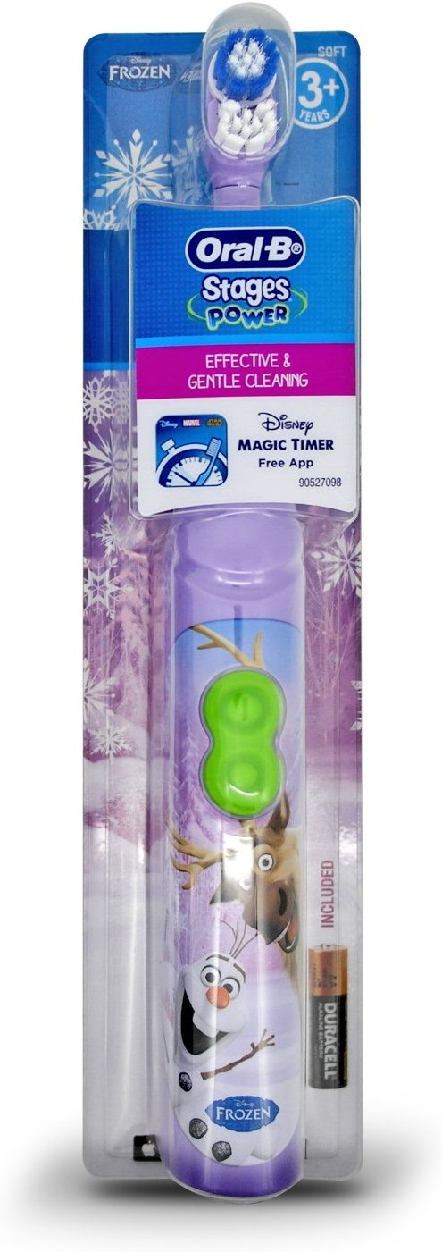 แปรงสีฟันอัตโนมัติสำหรับเด็ก Oral-B Frozen Pro-Health JR. Battery Toothbrush