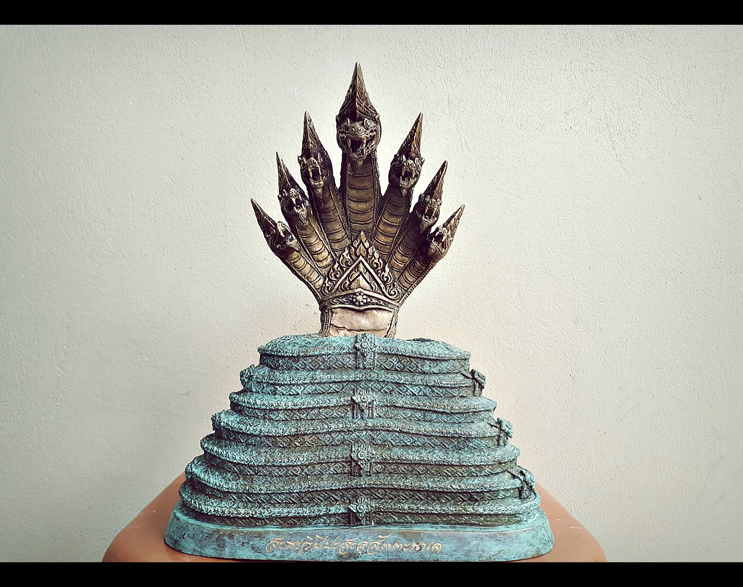 รูปหล่อ พระพุทธเจ้า ปางพระนาคปรก (พญานาค7หัว) เนื้อทองเหลือง ปี2562 (พระหน้าตัก5นิ้ว ฐาน7นิ้ว สูง8นิ้ว) #รับประกันแท้