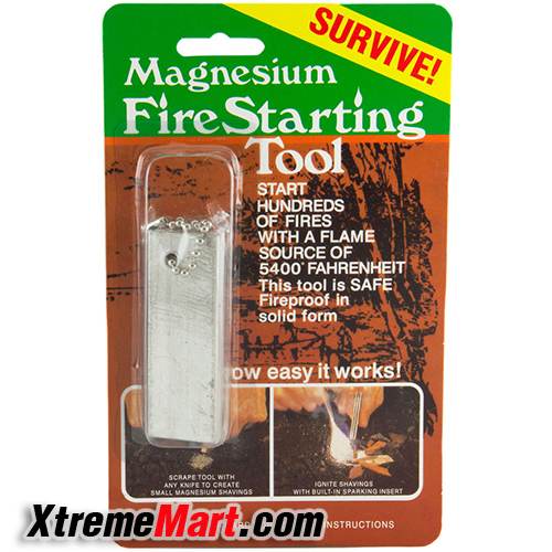 ที่จุดไฟ Fire Starter Flint Striker Magnesium Lighter Tool Hunting Outdoor