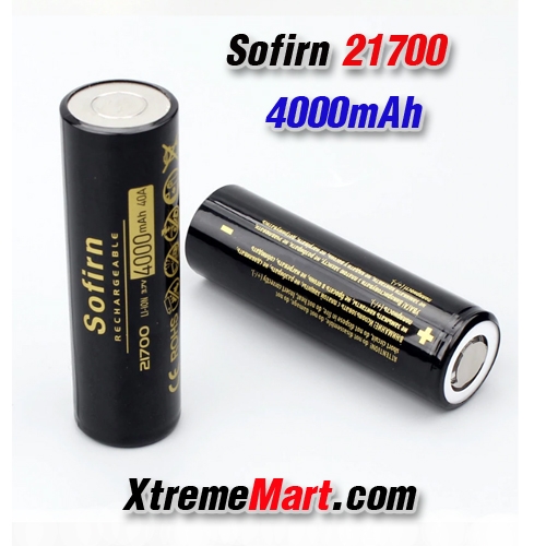 แบตเตอรี่ชาร์จ Sofirn 21700 4000mAh 40A 3.7 V Li-ion Rechargeable Battery(ก้อนละ)