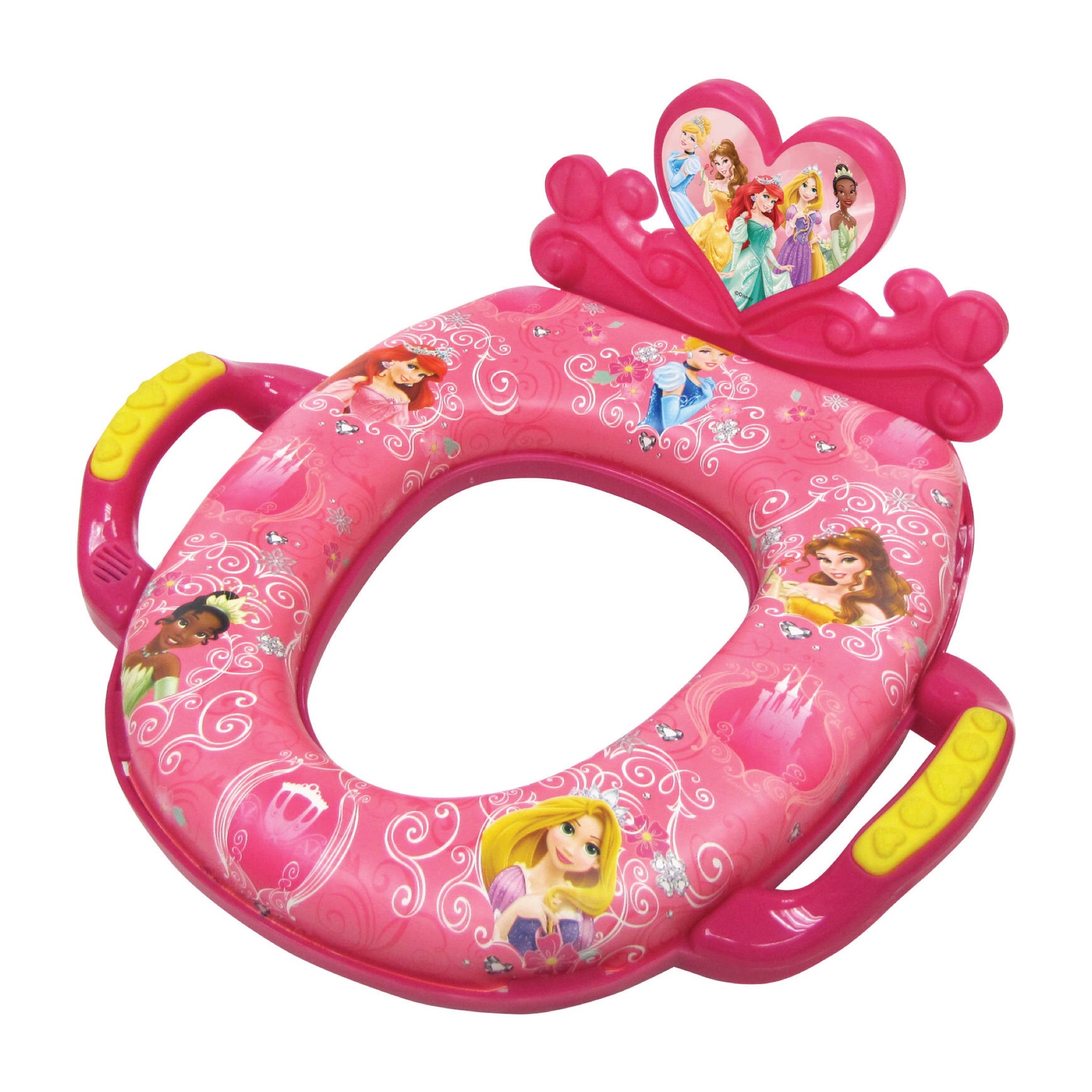 อุปกรณ์รองนั่งชักโครกสำหรับเจ้าหญิงตัวน้อย Disney Deluxe Soft Sound Potty Seat with Back (Disney Princess#2)