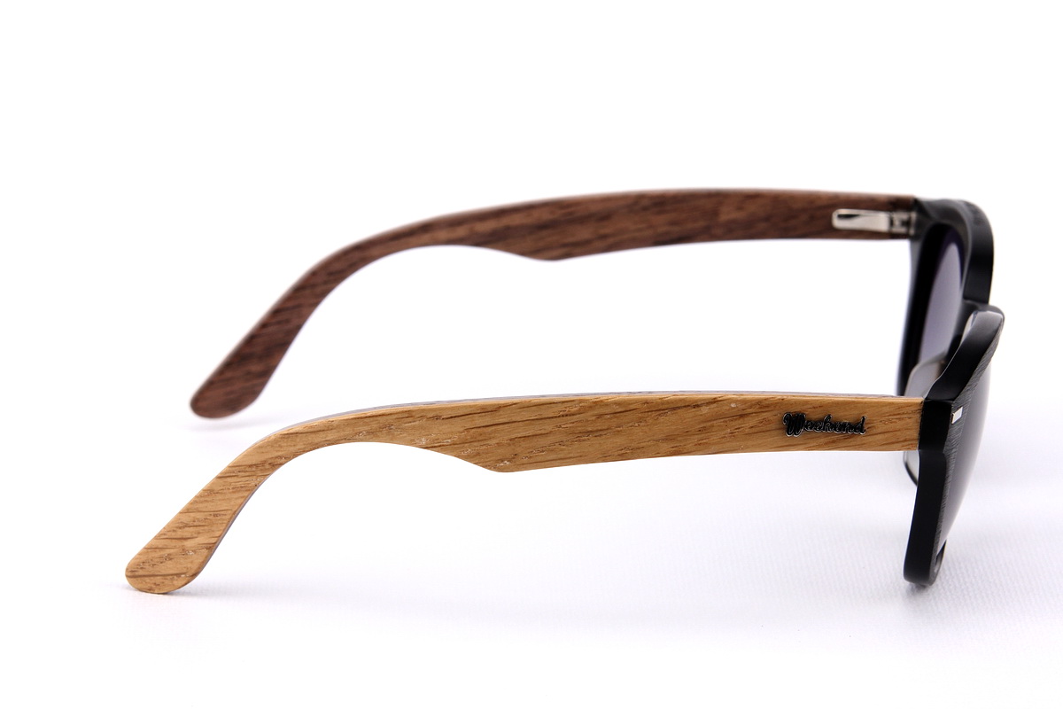 แว่นกันแดดขาไม้ Weekend Duet Collection Tokyo Matte Black (Light)