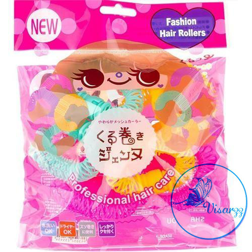 Fashion Hair Rollers 6 Rolls โรลม้วนผมชนิดสปริง สามารถม้วนไว้แล้วนอนทับได้