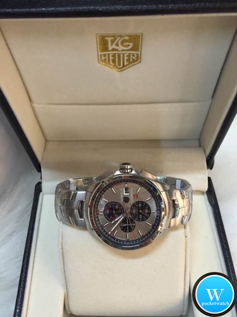 นาฬิกา Tag Heuer Ayrton Senna Calibre 16 Carrera Special Edition Stainless 316L หน้าเทา