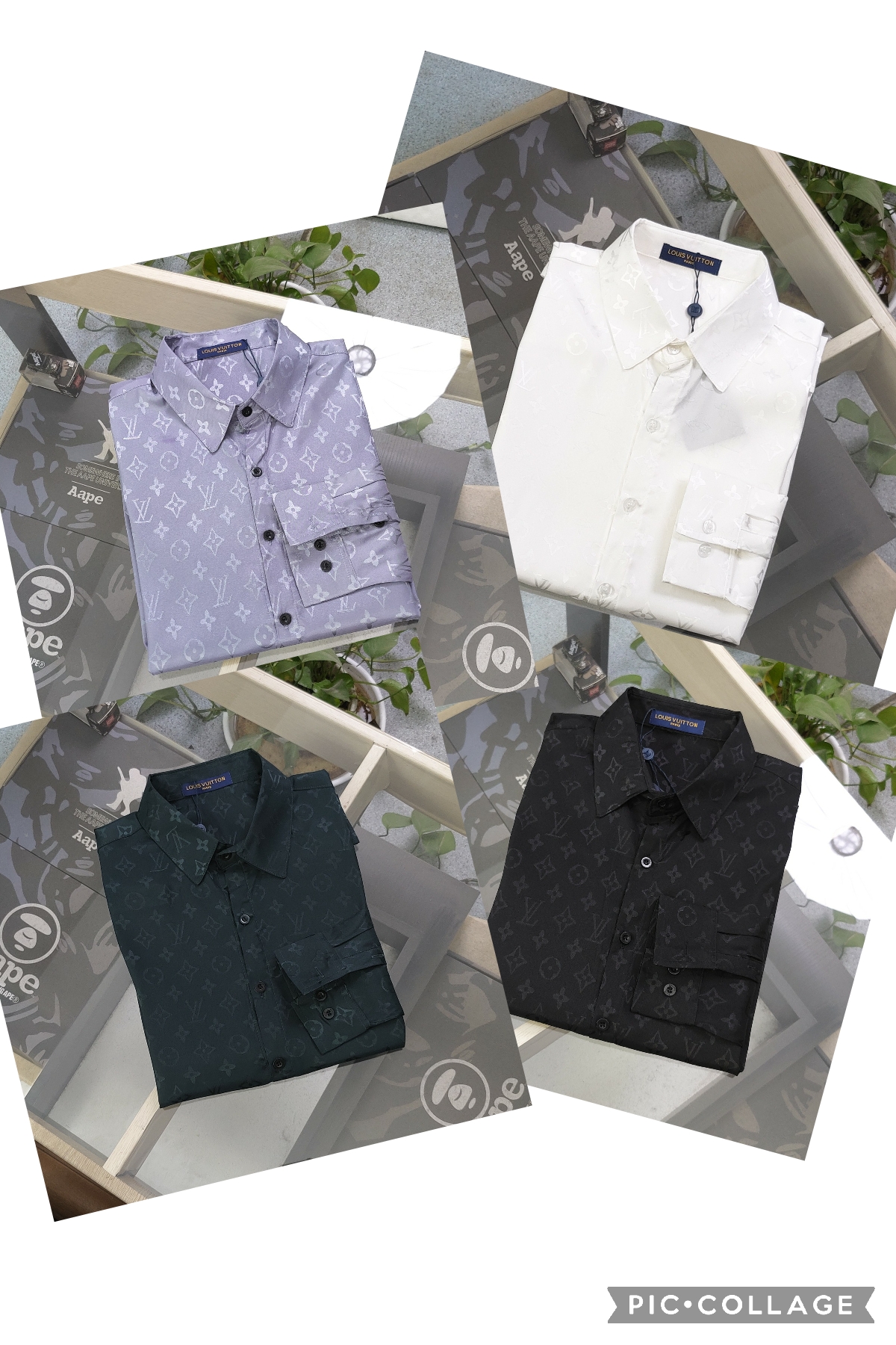 เสื้อเชิ้ต LV แขนยาว ไซส์ m-3xl มีหลายสี