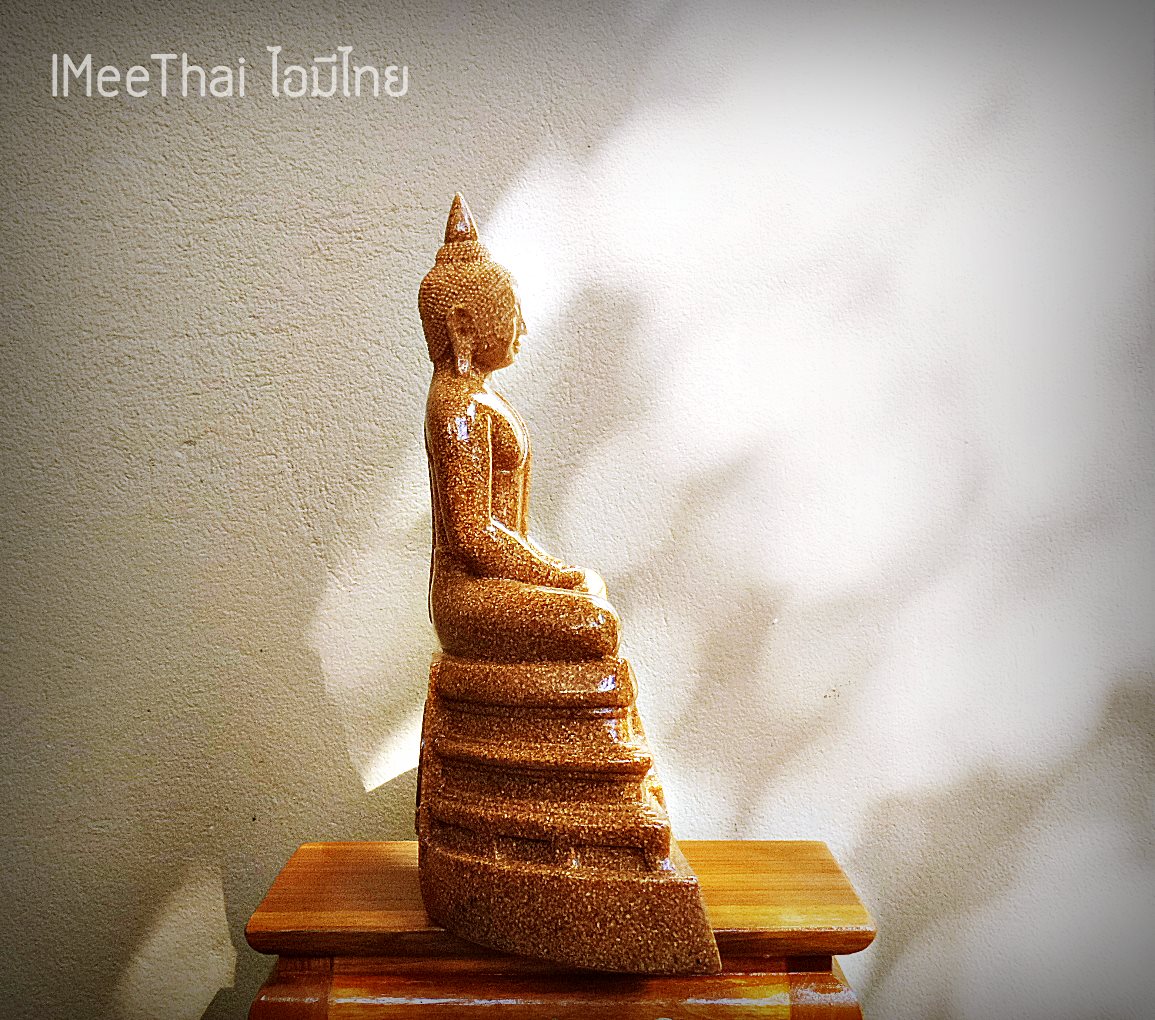 รูปหล่อ หลวงพ่อโสธร (หน้าตัก 5นิ้ว) เนื้อกระเบื้องหลังคาโบสถ์