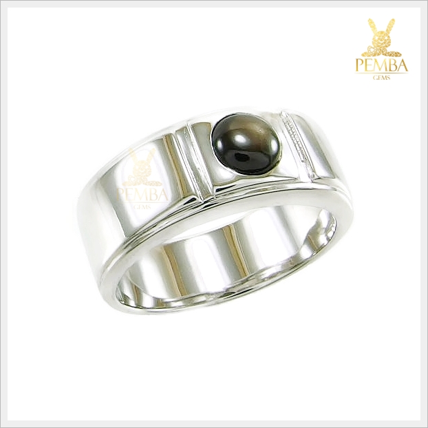 แหวน BlackStar Sapphire ดีไซน์เรียบๆ ดูดีมีสไตล์ แหวนพลอยแท้