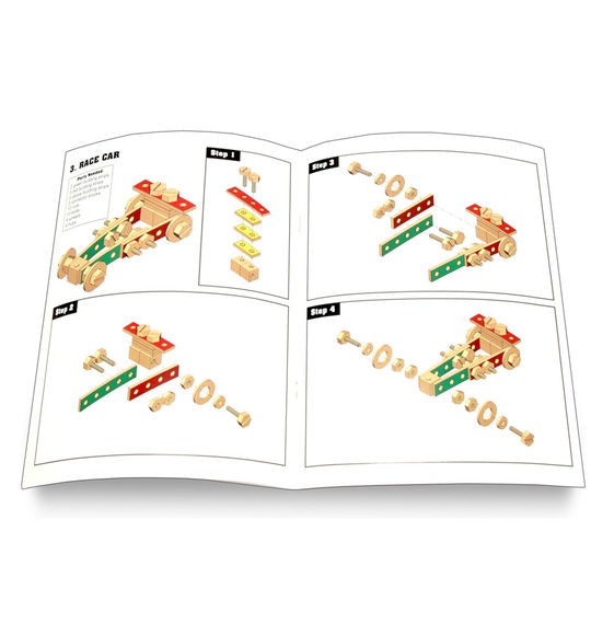 โต๊ะกิจกรรมงานช่างเอนกประสงค์ Melissa & Doug Wooden Project Solid Wood Workbench