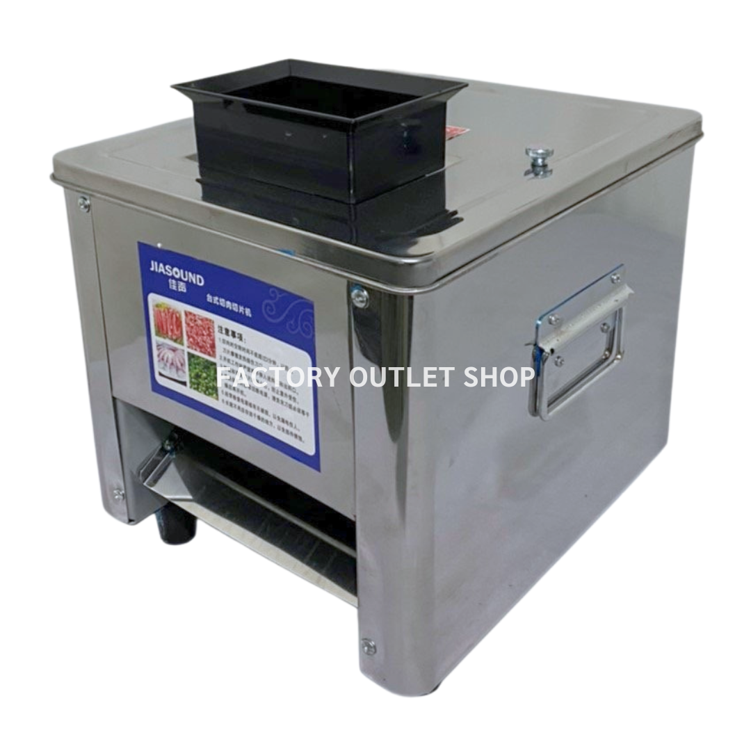 เครื่องหั่น ตัด สไลด์เนื้อเป็นชิ้น เครื่องหั่นเนื้อไฟฟ้า 1 ช่อง Meat Cutting Machine 1 Hole