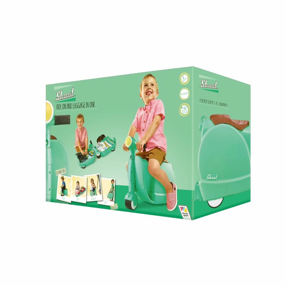 กระเป๋าเดินทางขับขี่ได้สำหรับเด็ก Skoot Children's Ride-On Suitcase (Hot Pink)