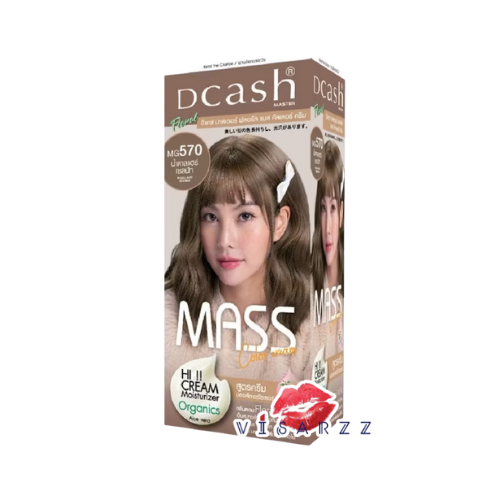 (MG570 น้ำตาลเฮเซนัท) Dcash Master Floral Mass Color Cream ดีแคช มาสเตอร์ ฟลอรัล แมส คัลเลอร์ ครีม ครีมย้อมสีผม สีเด่นชัด ไม่แสบหนังศีรษะ