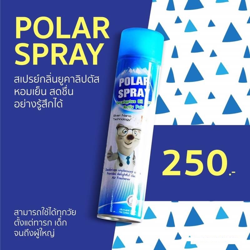 สเปรย์ปรับอากาศพร้อมกำจัดเชื้อโรค Palar Spray Eucalyptus Oil Plus Activ Polar
