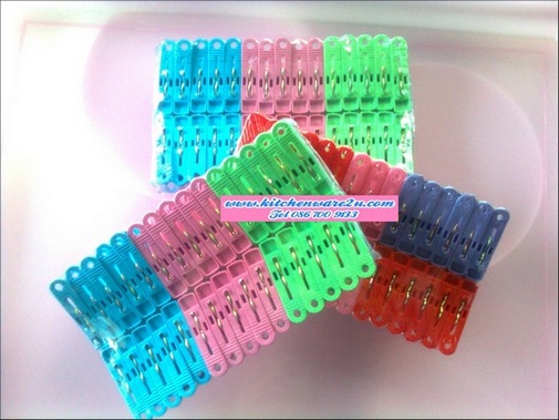 P09134 กิ๊ฟหนีบผ้า 30 ตัว/แพค ราคาส่งต่อ 12 โหล: 144 แพค:เฉลี่ย 145 บ/โหล