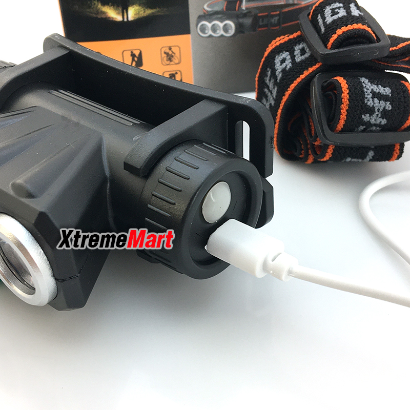 ไฟฉายคาดหัว SQ-813 หลอด LED * 3หลอด USB Rechargeable Mini Headlight