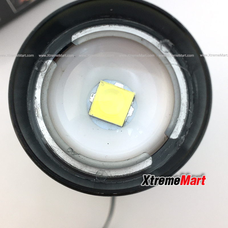 ชุดเซตไฟฉายซูม Ultrafire หลอด XHP-50 + COB รุ่น P16 38000W แสงขาว 2000LM 4โหมด พร้อมแบตเตอรี่และสายชาร์จ USB