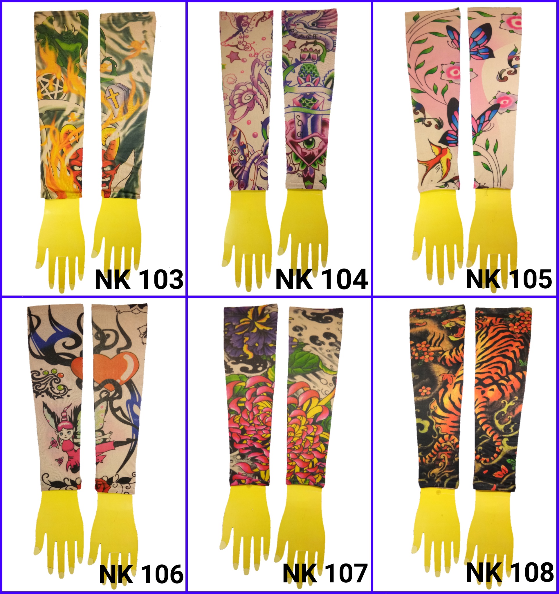 ปลอกแขนลายสัก ปลอกแขนลายแทททู ปลอกแขนมีลาย