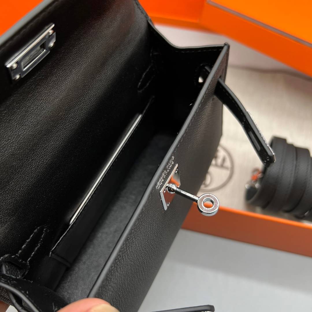 กระเป๋า hm kelly mini leather 19 cm มินิ