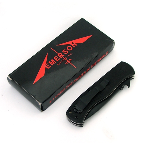 มีดพับ Emerson CQC7 Folding Knife (ใบดำ), Tactical Knife, Camping Knife, outdoor Tools, 7Cr17Mov Blade material, G10 Handle