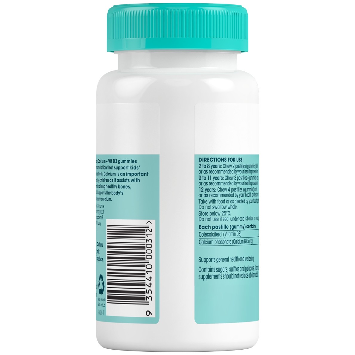 แคลเซียมชนิดกัมมี่สำหรับเด็ก Pentavite Daily Calcium + Vit D3 Gummies