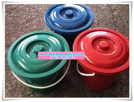 P06666 ถังน้ำ+ฝา 1.5 แกลอน เกรดบี สส (ราคาส่งต่อ 1 โหล:12 ใบ)