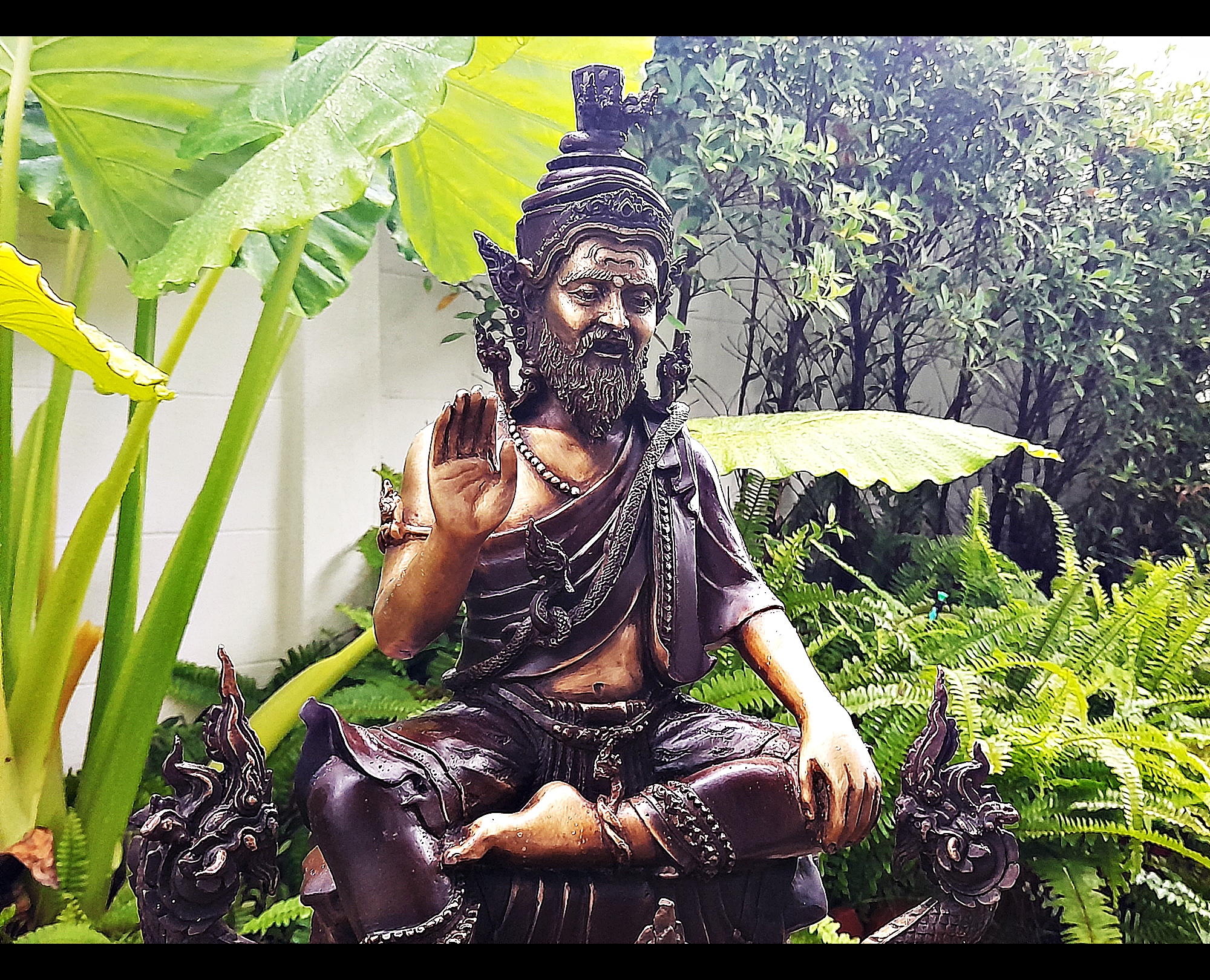 รูปหล่อ พ่อปู่ฤาษี พญานาค(ปู่ฤาษีภุชงค์ บรมครูแห่งสายพญานาคราช) (องค์ใหญ่ขนาดตั้งบูชา หน้าตัก9นิ้ว ฐาน15นิ้ว สูง19นิ้ว) เนื้อทองเหลือง #รับประกันแท้ #เข้าพิธีบวงสรวงแล้ว