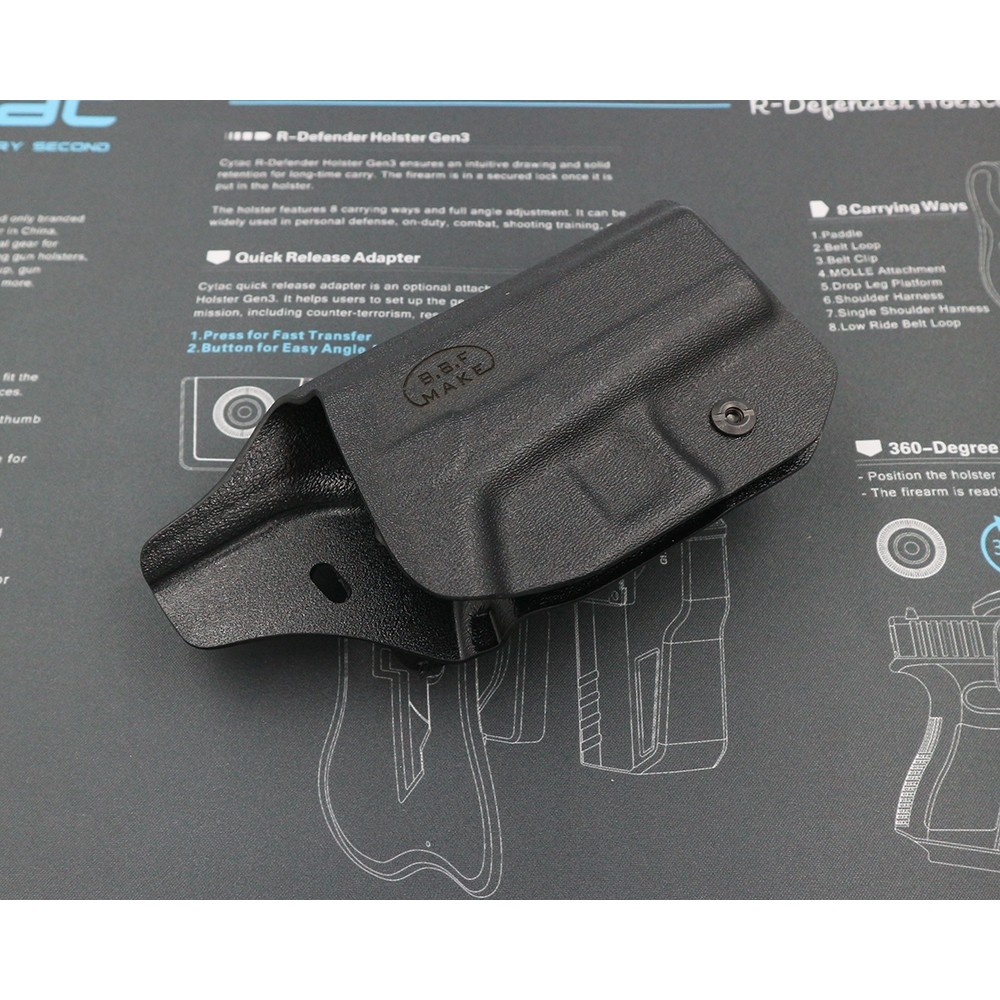 🇹🇭⫸ ซองพกนอกขวา GIock 43 / GIock 43X (Gen 1-5) BBF Make holster_KYDEX_Right