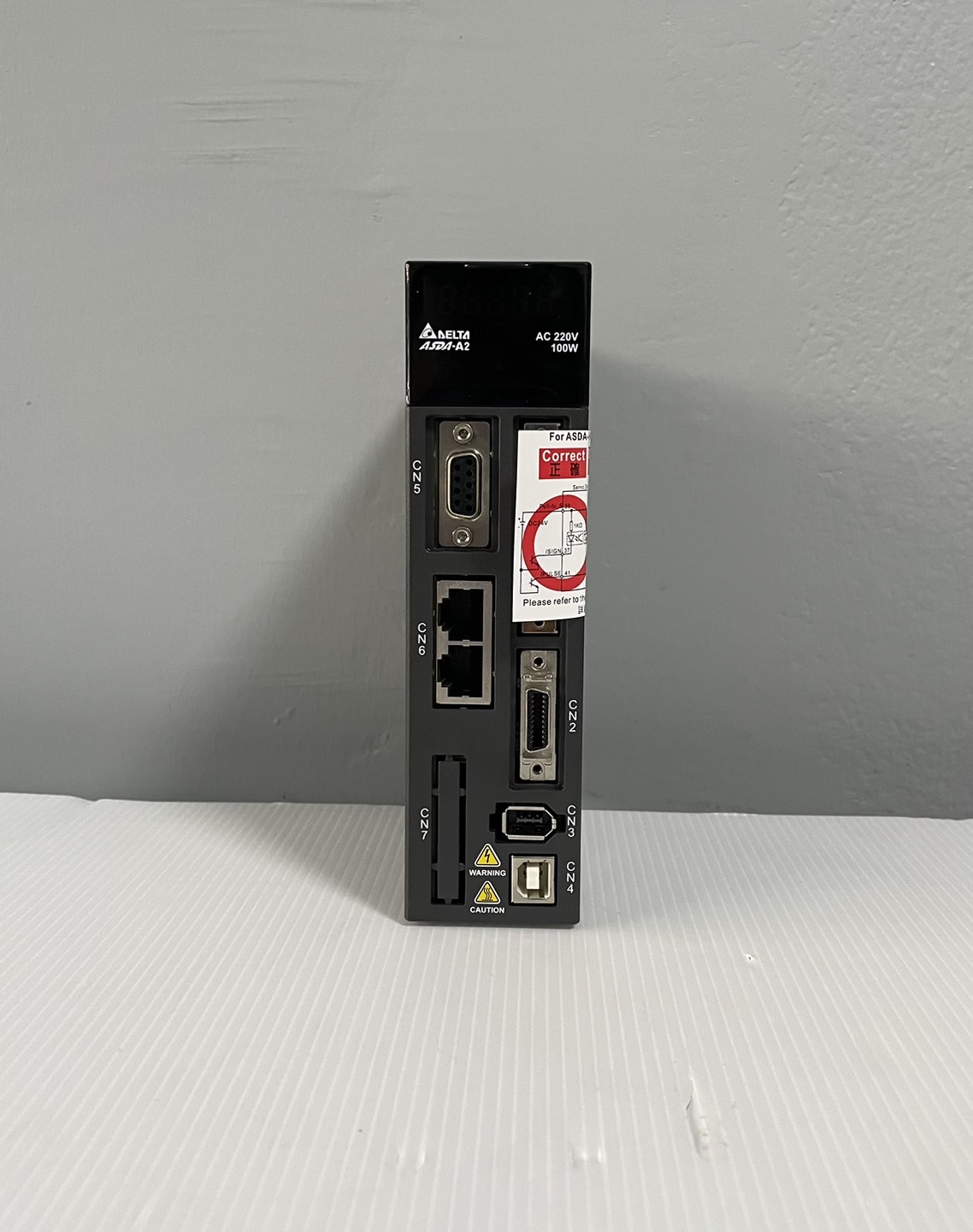 Delta AC Servo Drive ASDA-A2 Series Model:ASD-A2-0121-F 100W 220V 1-phase / 3-phase