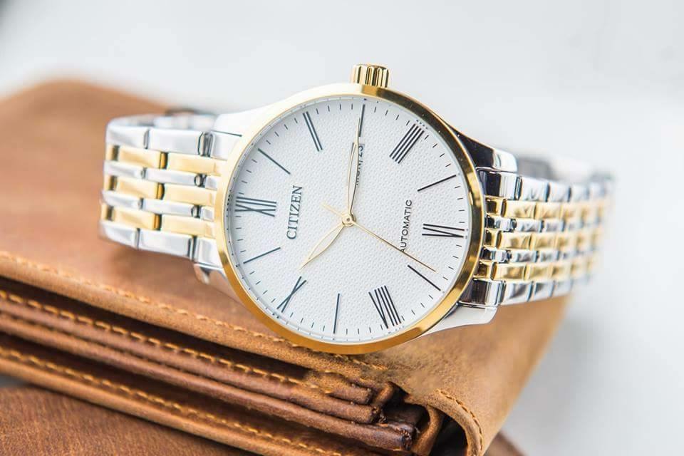 Citizen Men's NH8354-58A Silver Stainless-Steel Japanese Automatic Dress Watch