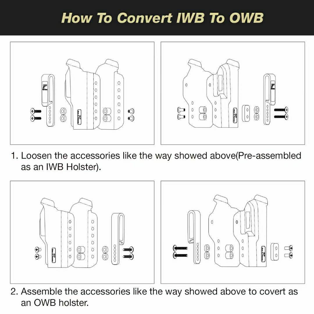 🇹🇭⫸ ซองพกนอก/ใน G19/G17 ( ซองใส ) [ Gun & Flower ]