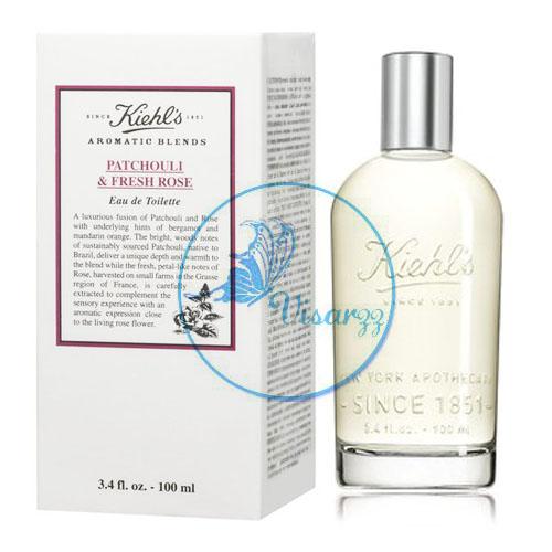 (Limeted Editiion ลดมากกว่า 35%) Kiehl's Aromatic Blends Patchouli & Fresh Rose 100 mL น้ำหอมกลิ่นสุดพิเศษที่จัดทำขึ้นแบบลิมิเตด ให้กลิ่นสะอาด สดชื่น