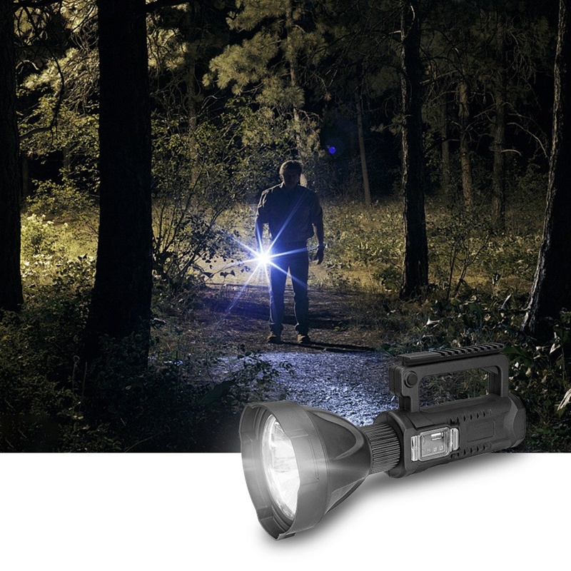 P50 Super Glare Flashlight Hand-Held Strong Light Flashlight, Outdoor Lighting, High Power USB Charging with Tripod