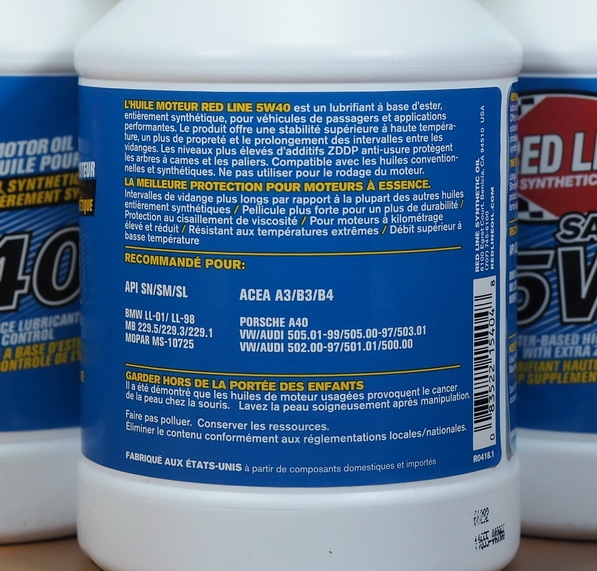 Red Line SAE 5W40 1Qt.
