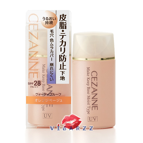 (# Orange) Cezanne Make Keep Base Moist Type UV SPF28 PA+++ 30mL เบสเนื้อน้ำสูตรคุมความมัน ด้วย POROUS POWDER ที่จะช่วยให้เครื่องสำอางค์ติดทนนาน 8 ชม.