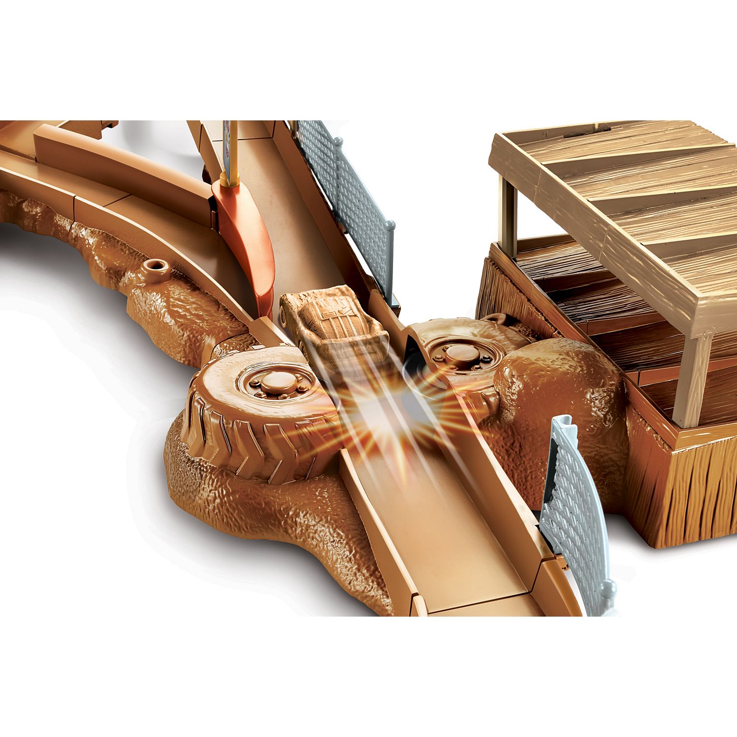 ชุดสนามแข่งรถจำลอง Mattel Disney Pixar Cars 3 Thunder Hollow Criss-Cross Track Set