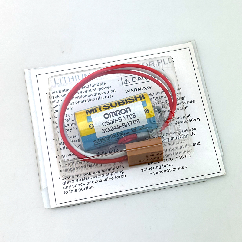 แบตเตอรี่ Omron 3G2A9-BAT08 C500-BAT08 Mitsubishi ER17330V 3.6V PLC Battery with Plug(ก้อนละ)
