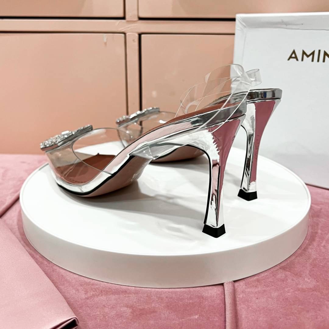รองเท้า ส้นสูง amina สูง 3.5 นิ้ว ใส่ออกงาน