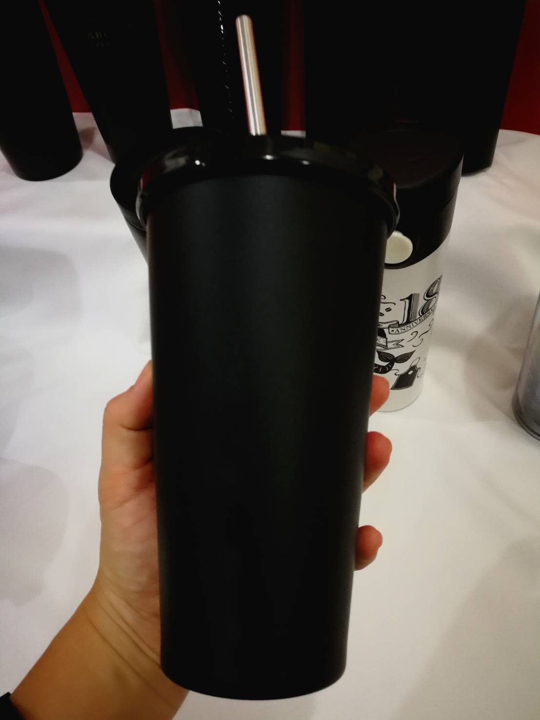 #ใบนี้ห้ามพลาด #แก้วสตาร์บัคส์สีดำที่ใครๆตามหา Starbucks USA Cold Cup Stainless 16 Oz Matte Black แก้วสตาร์บัคส์แท้ดำด้านขนาด16ozขนาดกลางที่ สแตนเลสหนา2ชั้น หายาก สีดำด้านเท่ห์ที่อเมริกาฮิตมาก